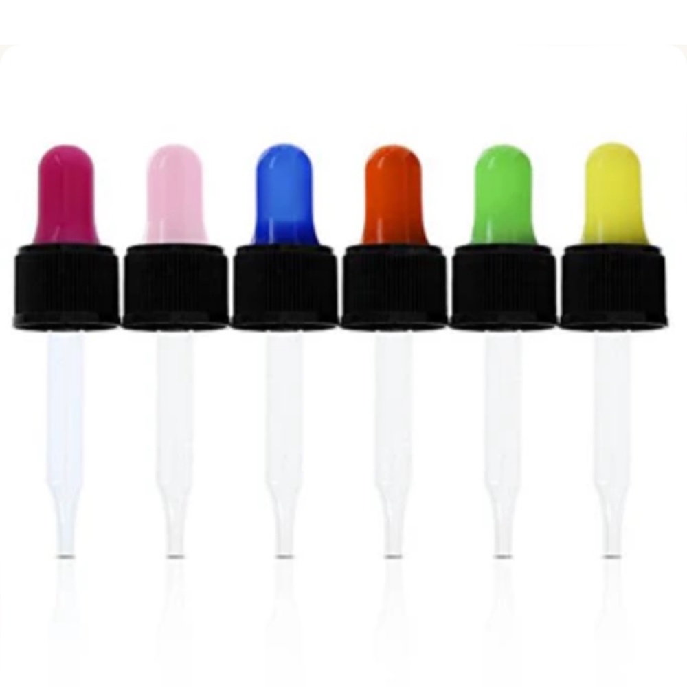 Multicolored Eye Droppers For 5ML Essential Oil Bottles